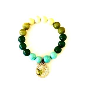 Stella & Dot Foundation Bracelet Turquoise